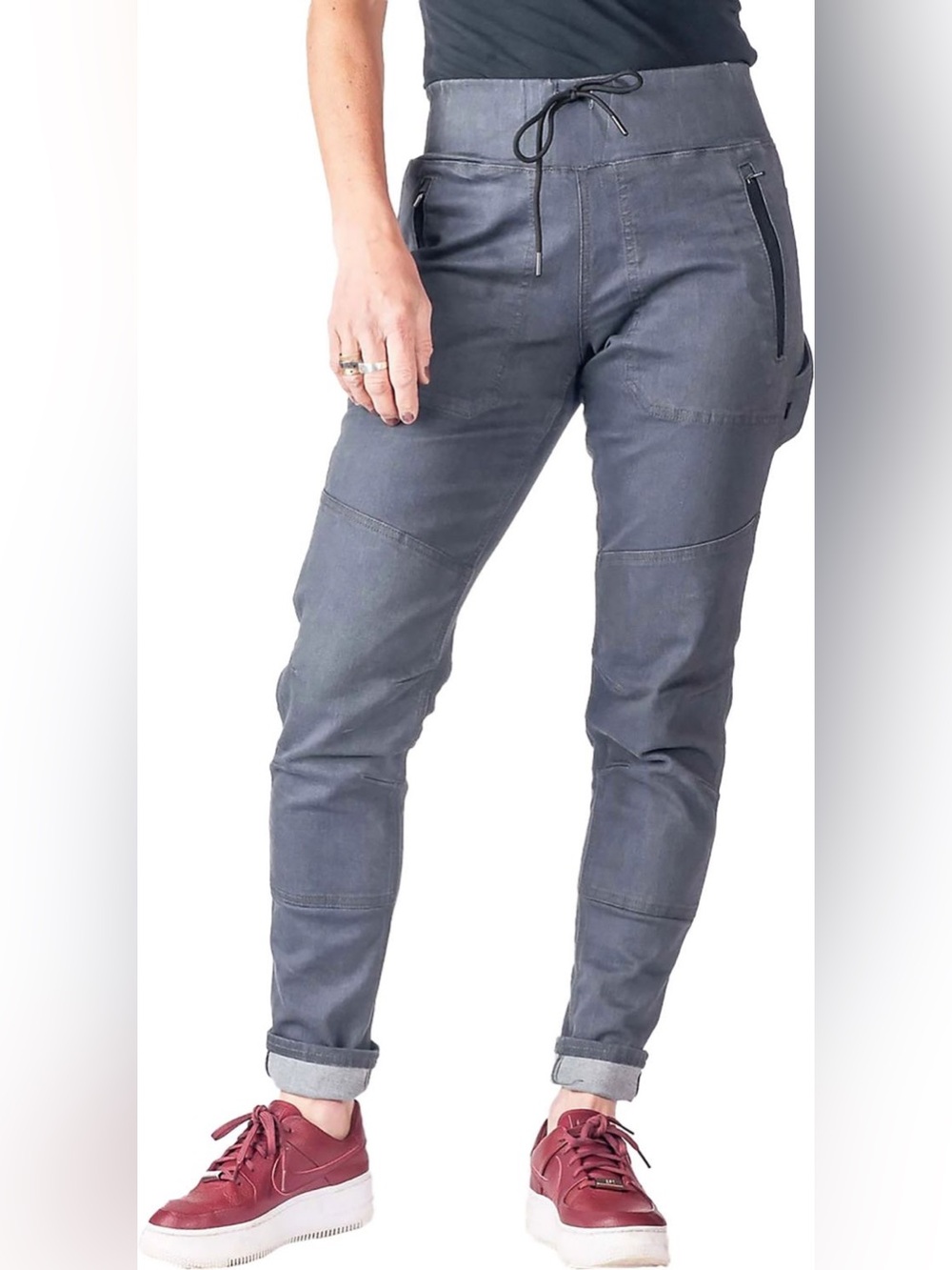 Dovetail Workwear Christa DIY Women’s Work Pant - Magnet Grey Denim Modal